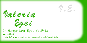 valeria egei business card